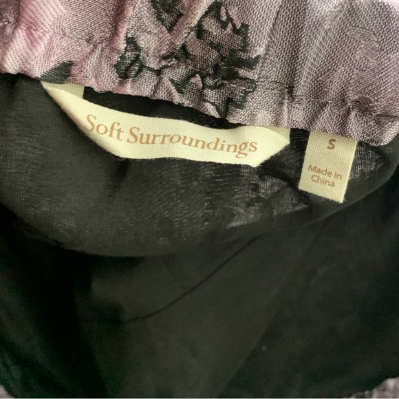 Soft Surroundings Women Size Small Skirt Long Maxi Evening Satin Purple Floral - Picture 6 of 7